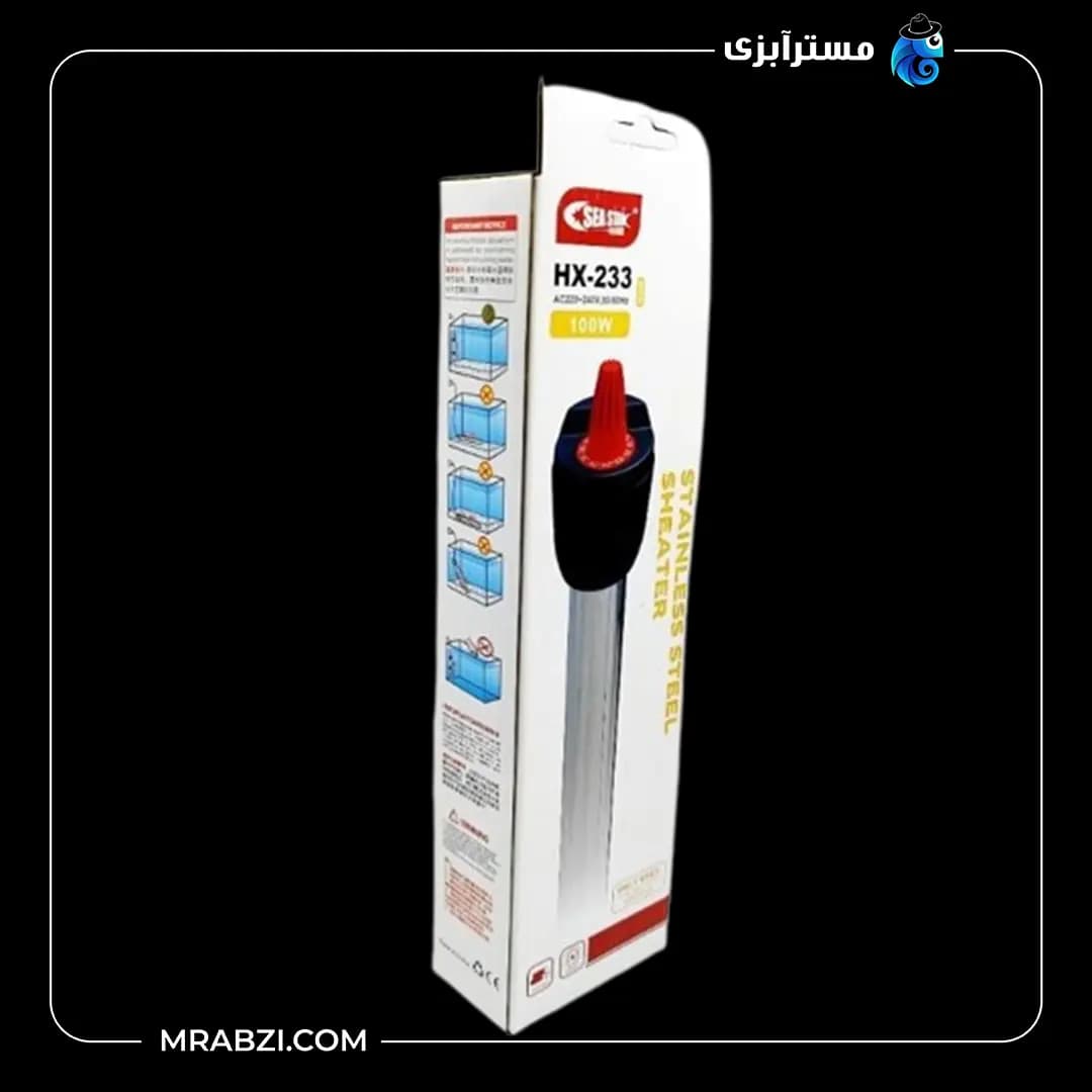 بخاری آکواریوم استیل سی استار HX-233 100W