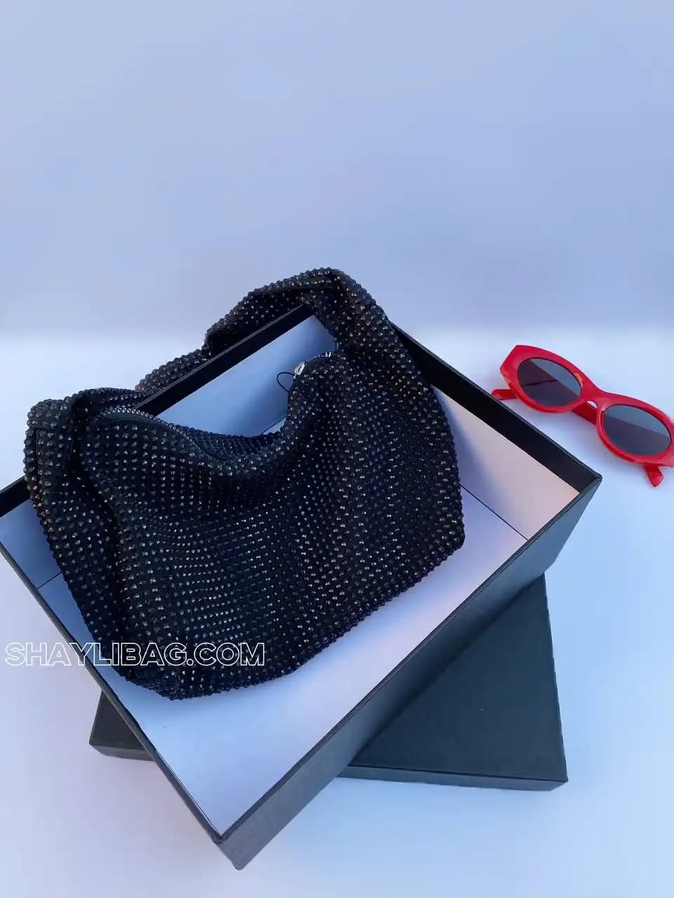 کیف مجلسی دستی زنانه مدل نگینی