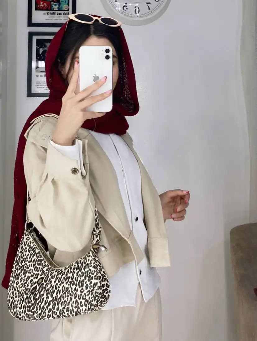 کیف دوشی زنانه مدل پلنگی