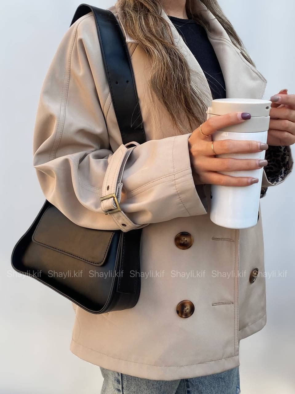 کیف مینیمال دوشی زنانه مدل ساراسا — تصویر ۶