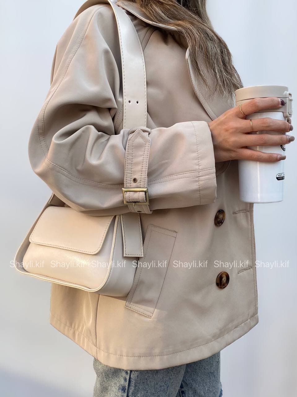 کیف مینیمال دوشی زنانه مدل ساراسا — تصویر ۴
