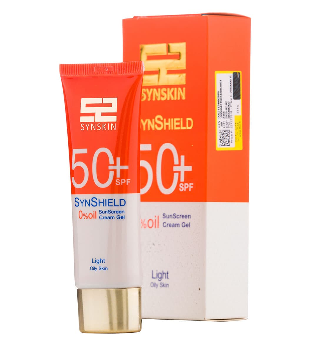 کرم ژل ضد آفتاب رنگی فاقد چربی ساین شیلد SPF 50 برند ساین اسکین