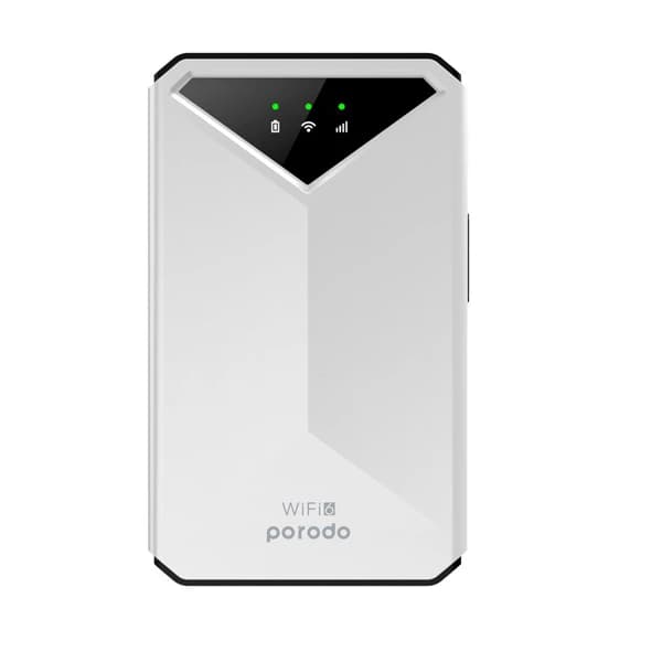 مودم 4G/LTE قابل حمل پرودو Porodo مدل WiFi 6 PD-PT4GRWD