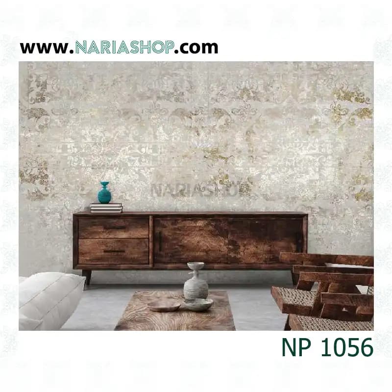 پوستر دیواری کلاسیک طوسی NP1056