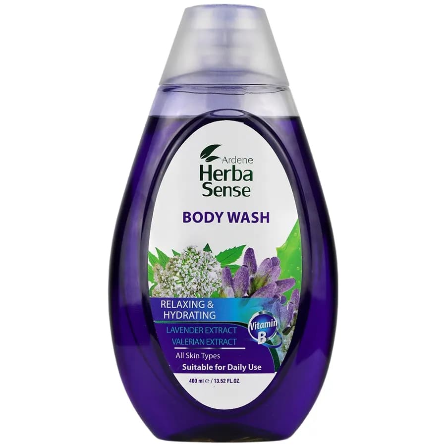 شامپو بدن هرباسنس اردن مدل Relaxing & Hydrating با عصاره لوندر – ۴۰۰ میلی‌لیتر