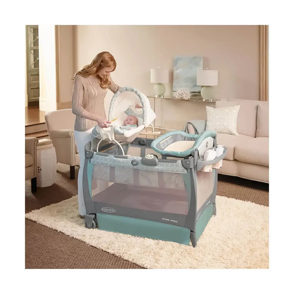 تخت و پارک گراکو Graco مدل Cuddle Cove Brompton — تصویر ۳