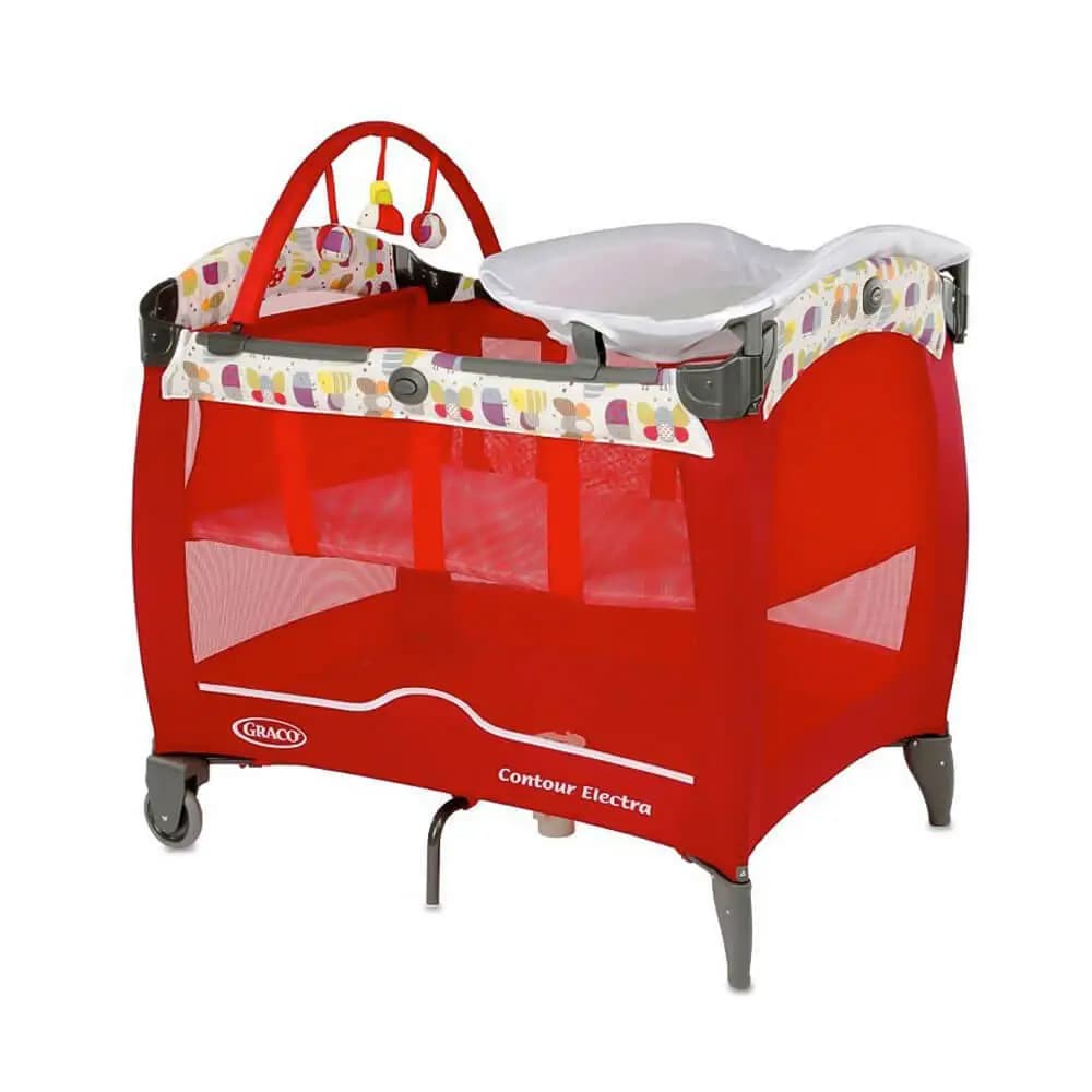 تخت و پارک گراکو Graco مدل Contour Electra Garden Friends