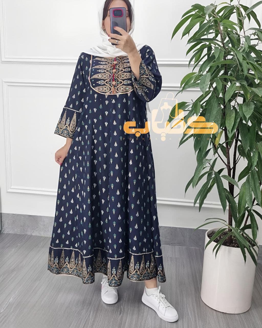 ساحلی کورتای سوزندوزی اورجینال وارداتی هندی/کد2120 — تصویر ۳