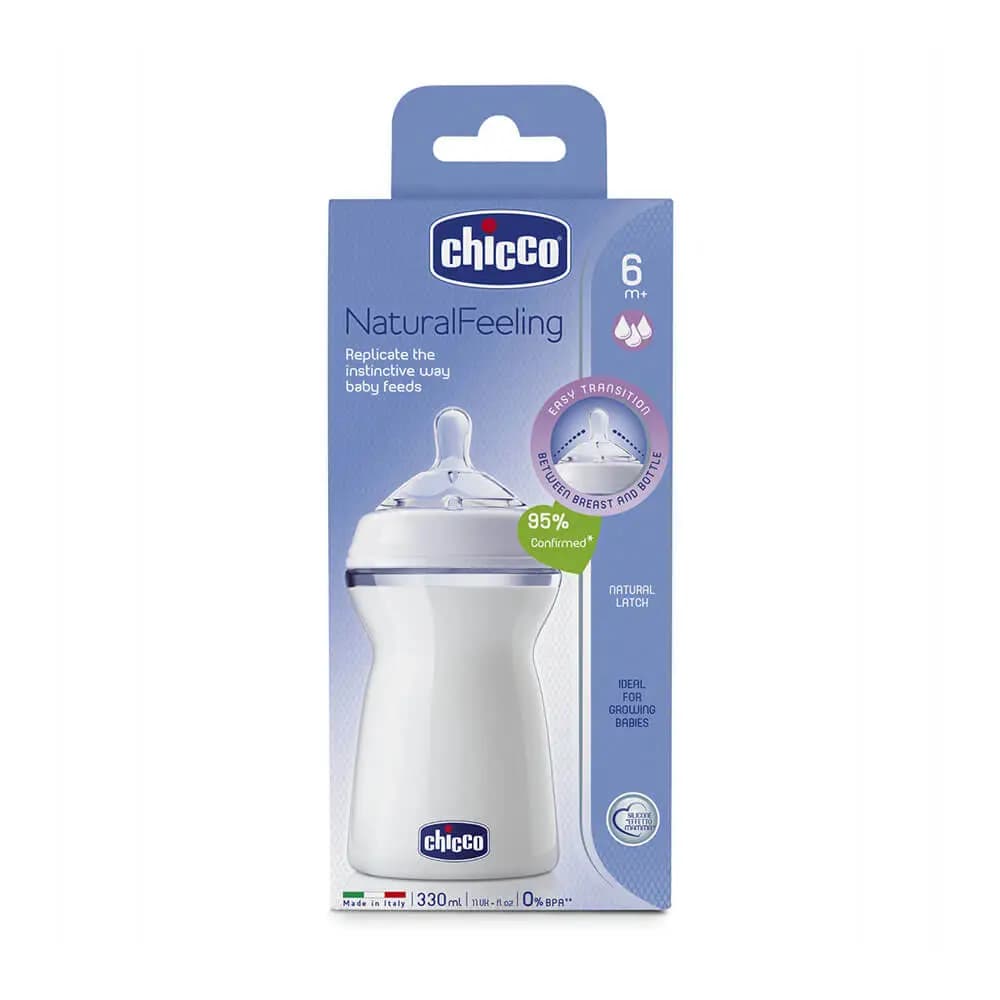 شیشه شیر نچرال فیلینگ چیکو Chicco حجم 330 میلی لیتر — تصویر ۲