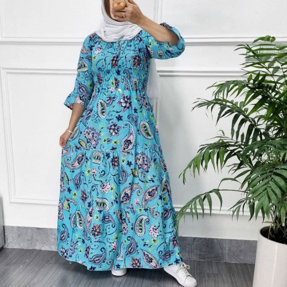 پیراهن ساحلی نخ اورجینال عروسکی وارداتی/کد987