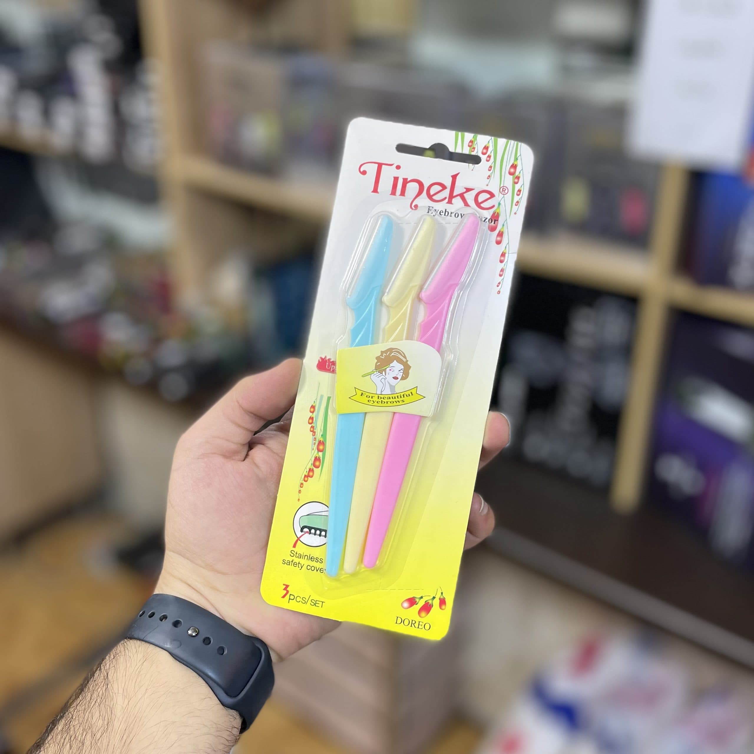 تیغ ابرو یکبار مصرف 3 عددی TINEKE