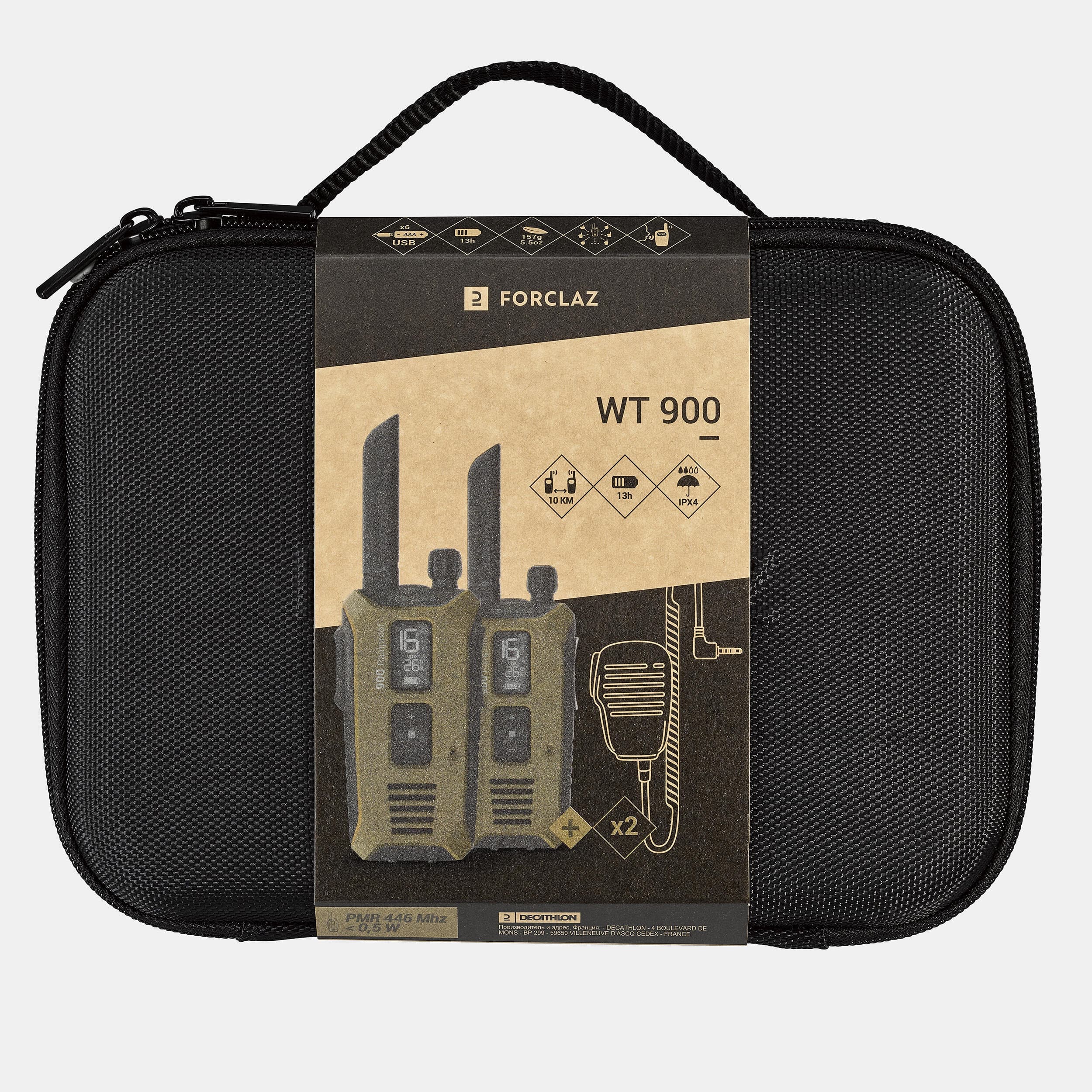 بیسیم واکی تاکی شارژی فورکلاز- USB – 10 کیلومتر – WT900 WP — تصویر ۷