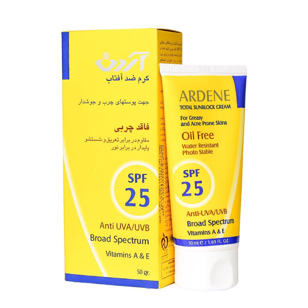 کرم ضد آفتاب پوست چرب آردن SPF 25 (50 گرم)
