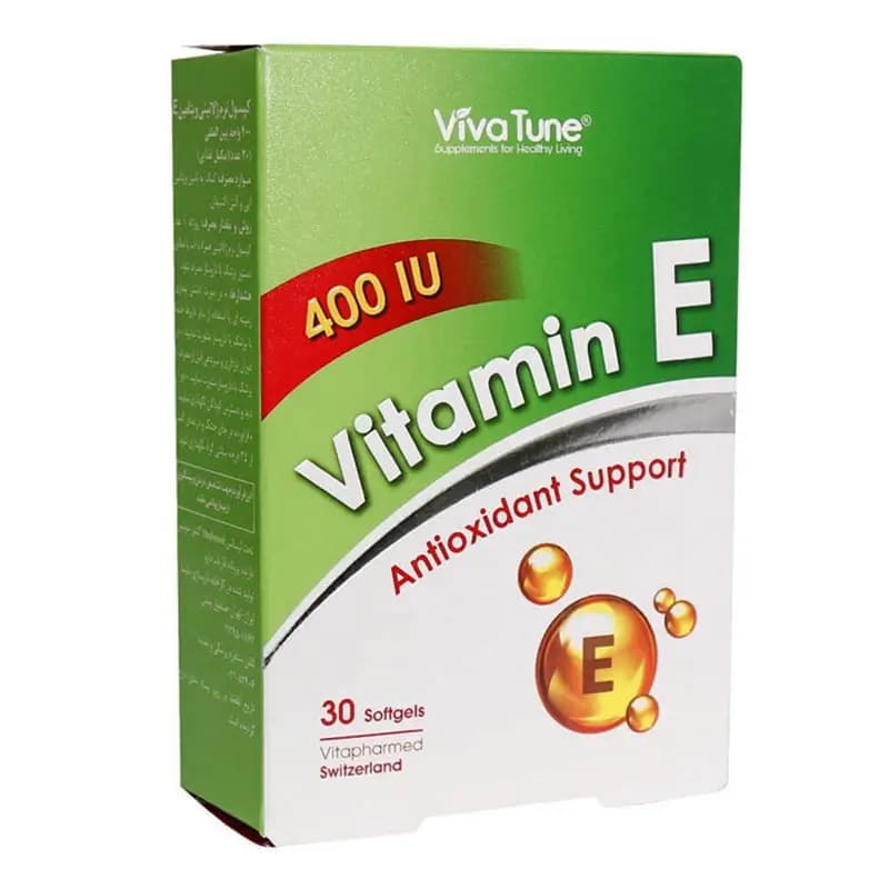 کپسول نرم ژلاتینی ویتامین E 400 واحد ویواتیون بسته 30 عددی