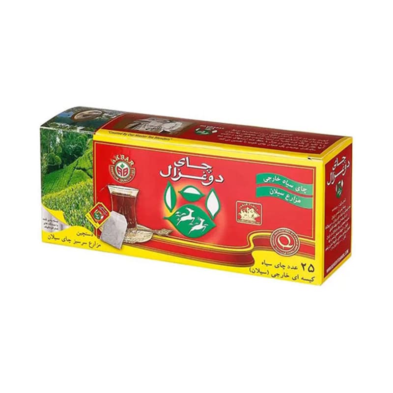 چای کیسه ای25عددی دوغزال