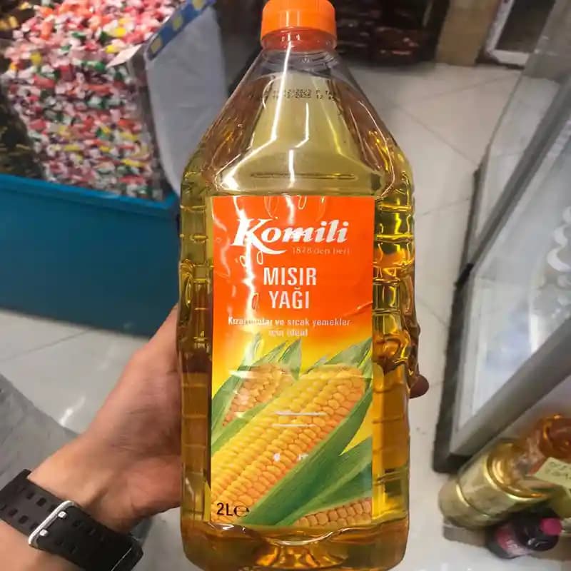 روغن ذرت سرخ کردنی komili ۲ لیتری