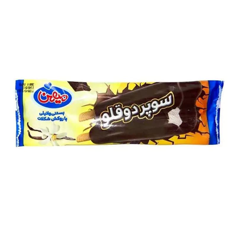 بستنی سوپر دوقلو 75گرمی میهن