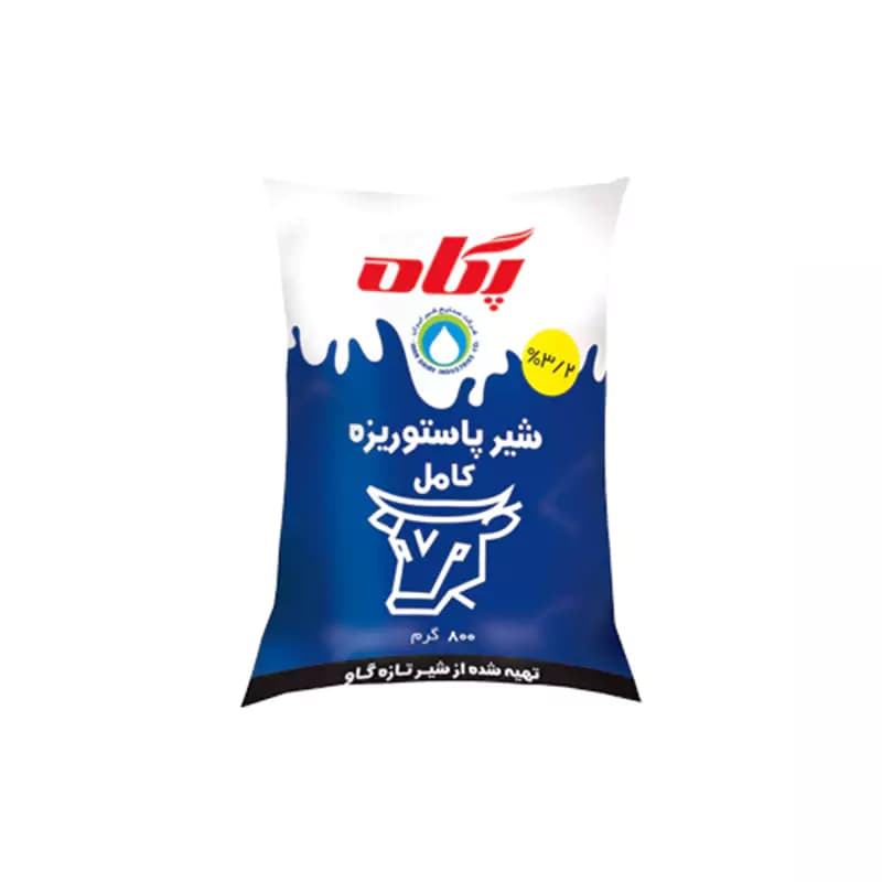 شیرپاستوریزه پر چرب 800 گرمی پگاه