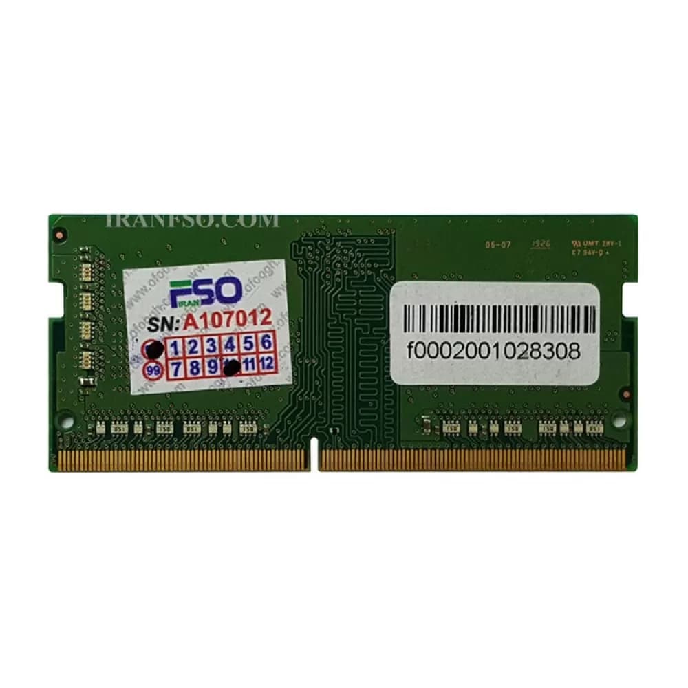 رم لپ تاپ 4 گیگ Samsung DDR4-2666 MHZ 1.2V — تصویر ۴