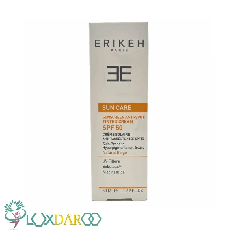 کرم ضد آفتاب ضد لک بژ طبیعی اریکه SPF50