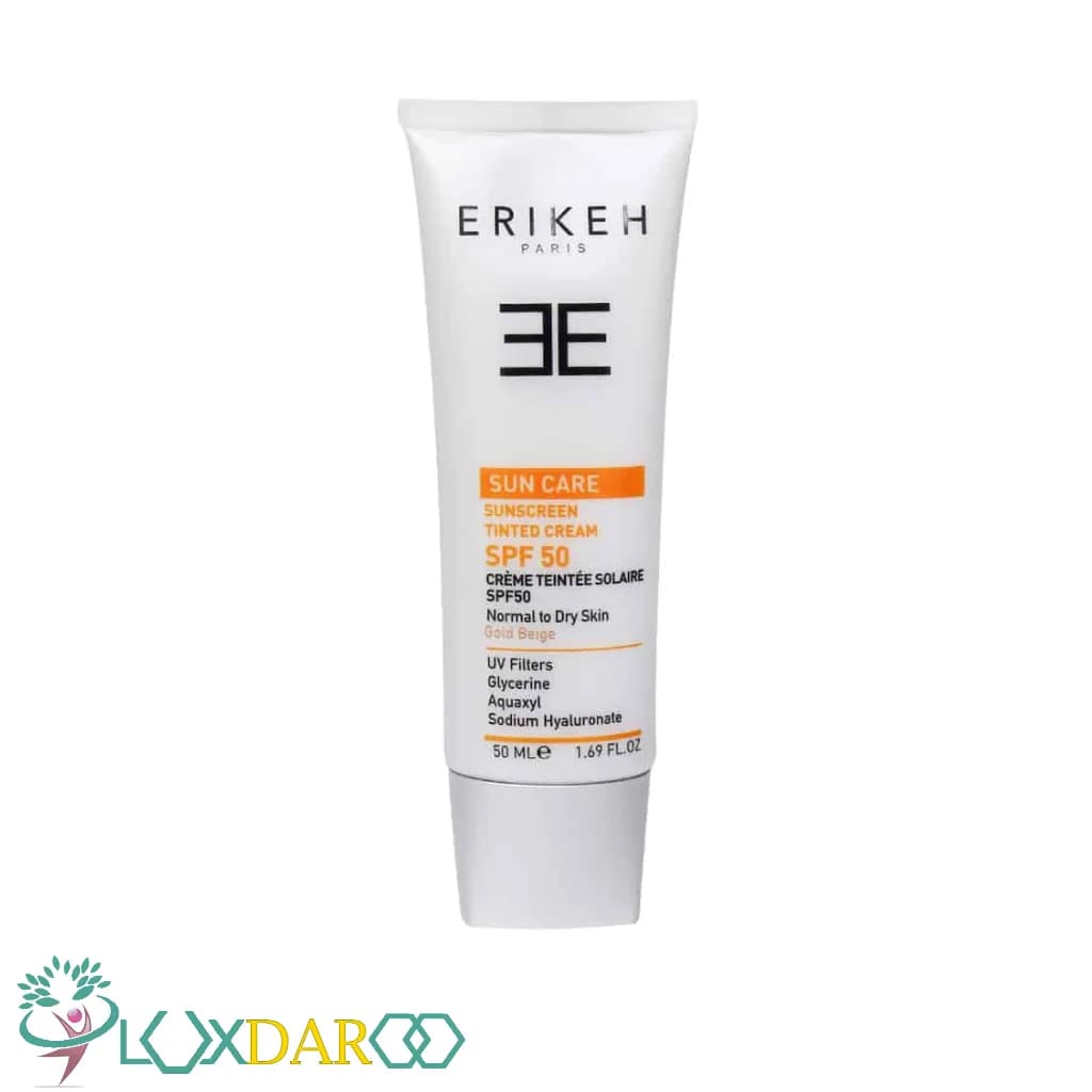 کرم ضد آفتاب پوست نرمال تا خشک بژ طبیعی اریکه SPF50