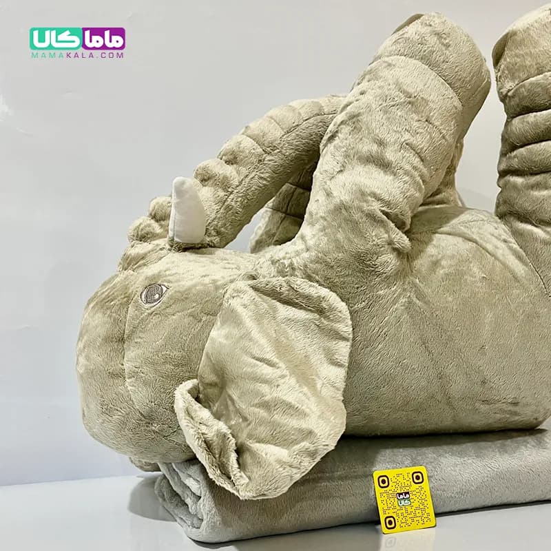 عروسک فیل بالشتی پتودار 60 سانتیمتر — تصویر ۸