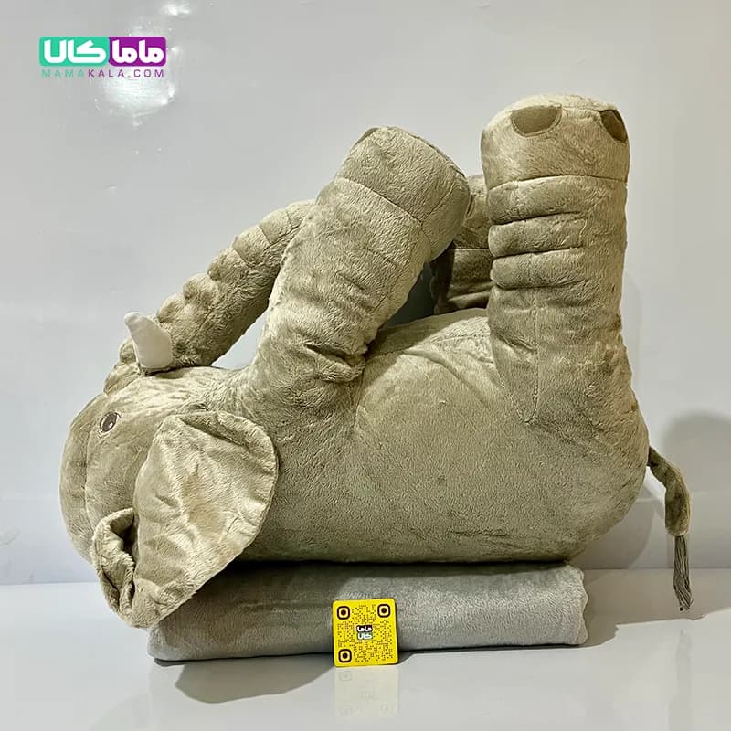 عروسک فیل بالشتی پتودار 60 سانتیمتر — تصویر ۷