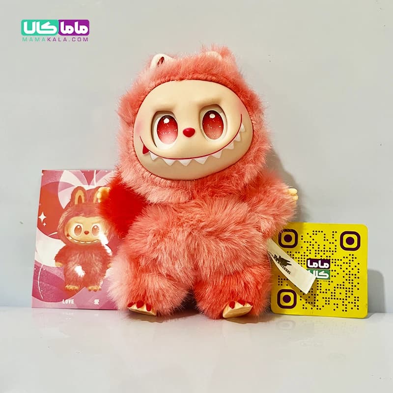 عروسک لابوبو مانستر انرژی قرمز 👹 برند پاپ مارت اصل — تصویر ۵