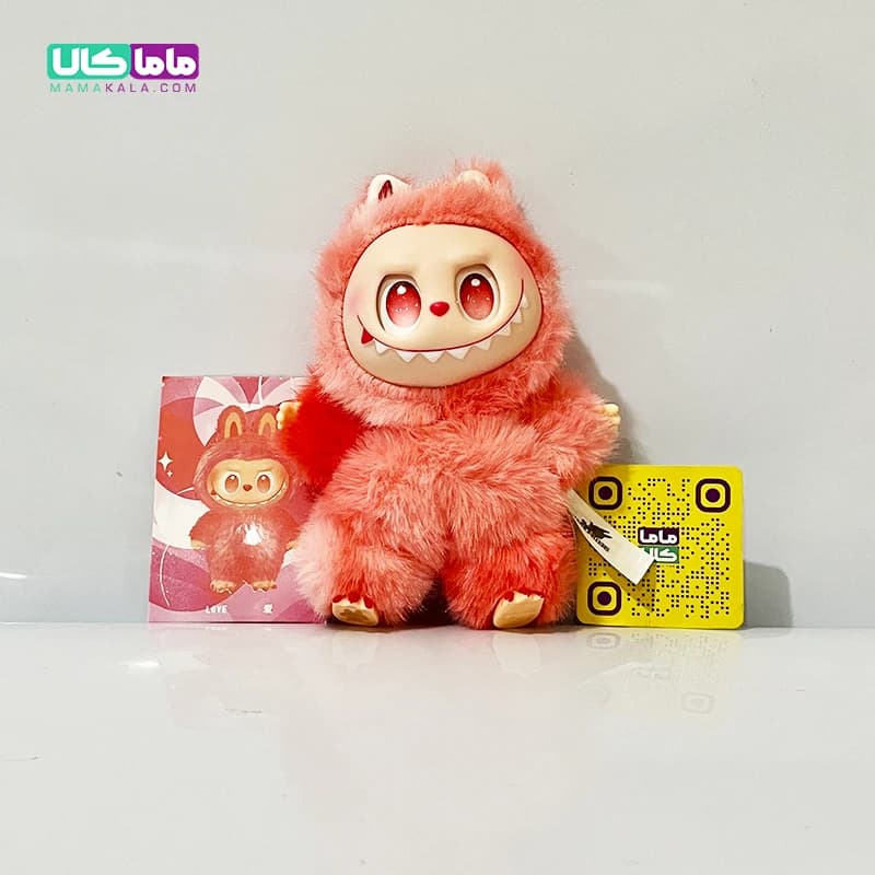 عروسک لابوبو مانستر انرژی قرمز 👹 برند پاپ مارت اصل — تصویر ۲