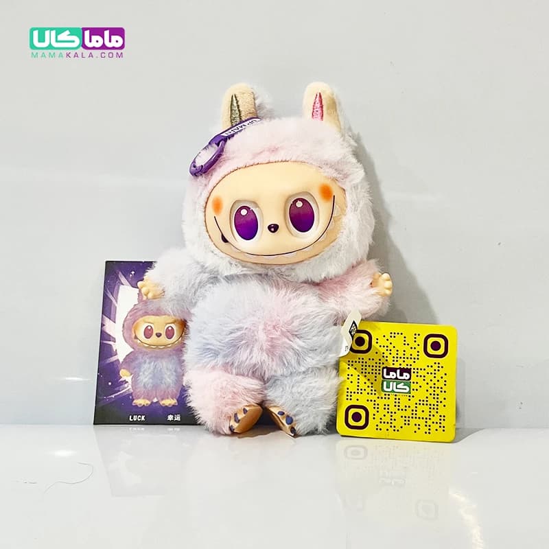 عروسک لبوبو مانستر انرژی بنفش 👹 برند پاپ مارت اصل — تصویر ۲