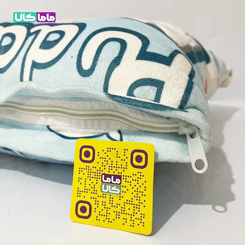 بالشت عروسکی بچه دار مدل پودینگ گربه 45 سانتیمتر — تصویر ۶