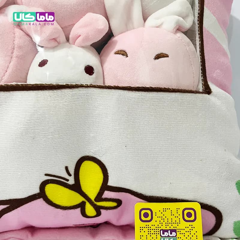 بالشت عروسکی بچه دار مدل پودینگ خوک 45 سانتیمتر — تصویر ۴