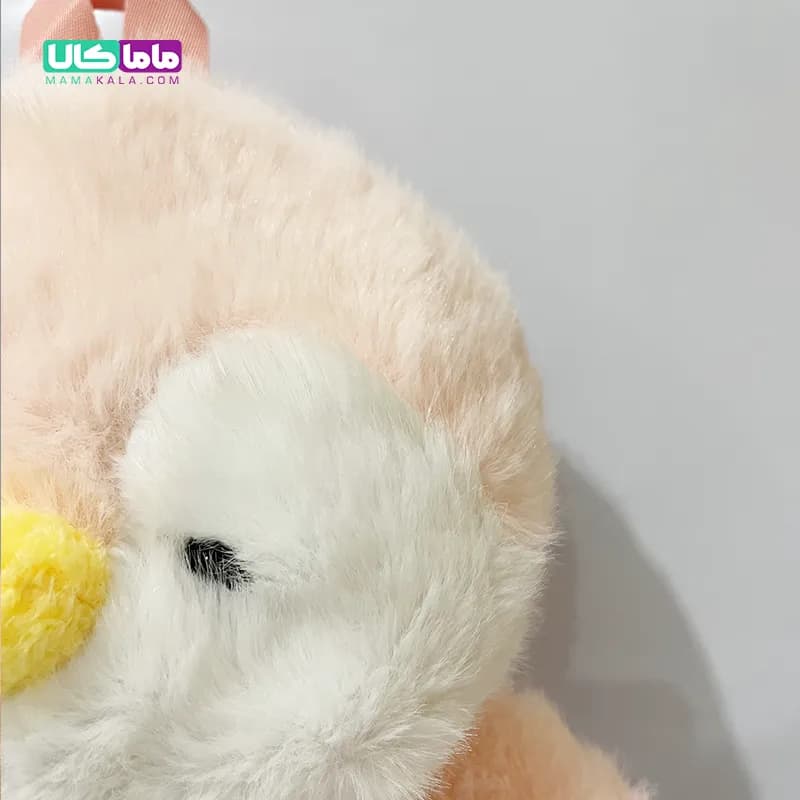 کوله پشتی عروسکی پنگوئن پوم پوم گلبهی 55 سانتیمتر — تصویر ۴