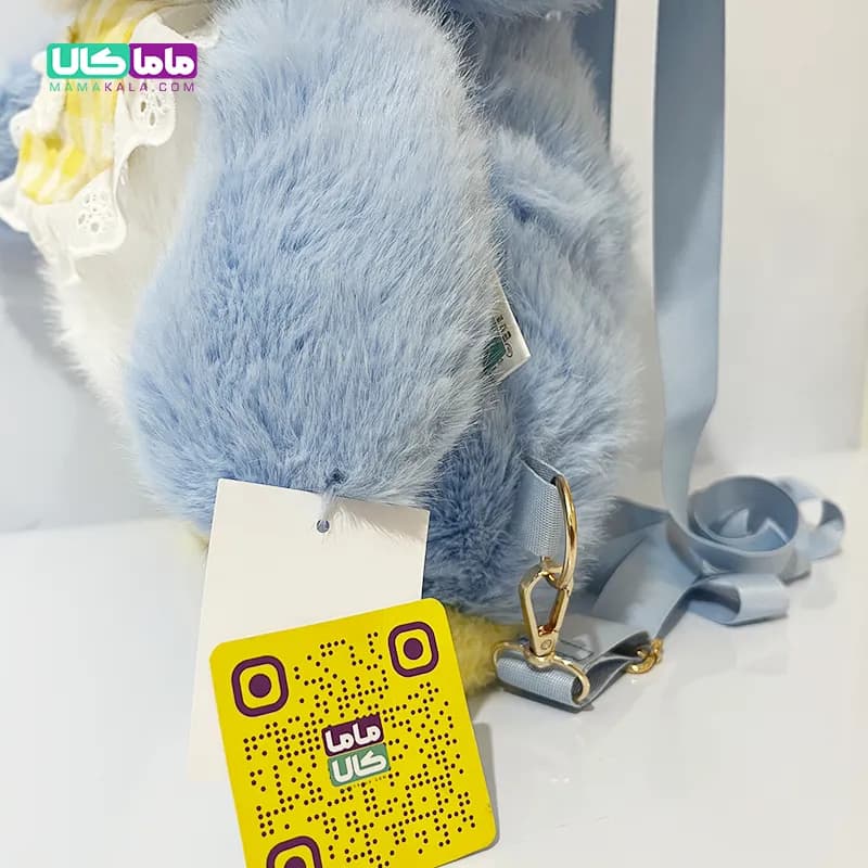 کوله پشتی عروسکی پنگوئن پوم پوم بنفش 55 سانتیمتر — تصویر ۸