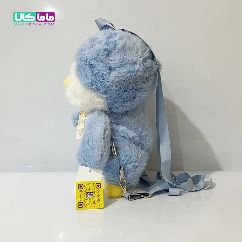 کوله پشتی عروسکی پنگوئن پوم پوم بنفش 55 سانتیمتر — تصویر ۷