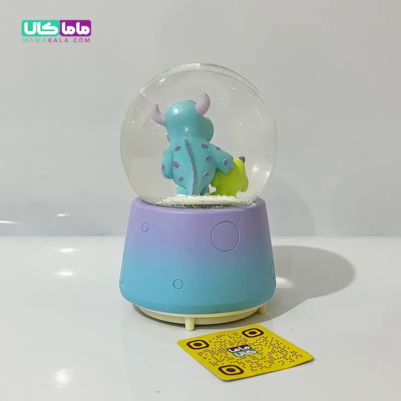 گوی کریستالی موزیکال سالیوان و مایک + رقص نور و برف شادی 20 سانتیمتر — تصویر ۷