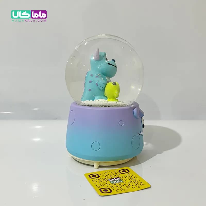 گوی کریستالی موزیکال سالیوان و مایک + رقص نور و برف شادی 20 سانتیمتر — تصویر ۶