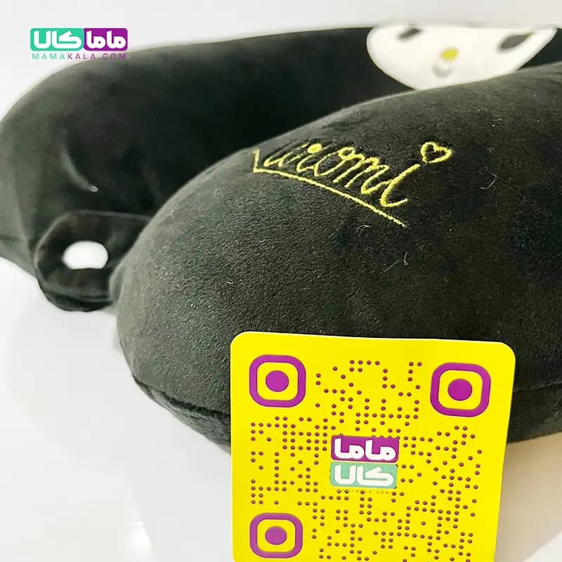 بالشت گردنی طبی عروسکی مدل کرومی مشکی 30 سانتیمتر — تصویر ۸