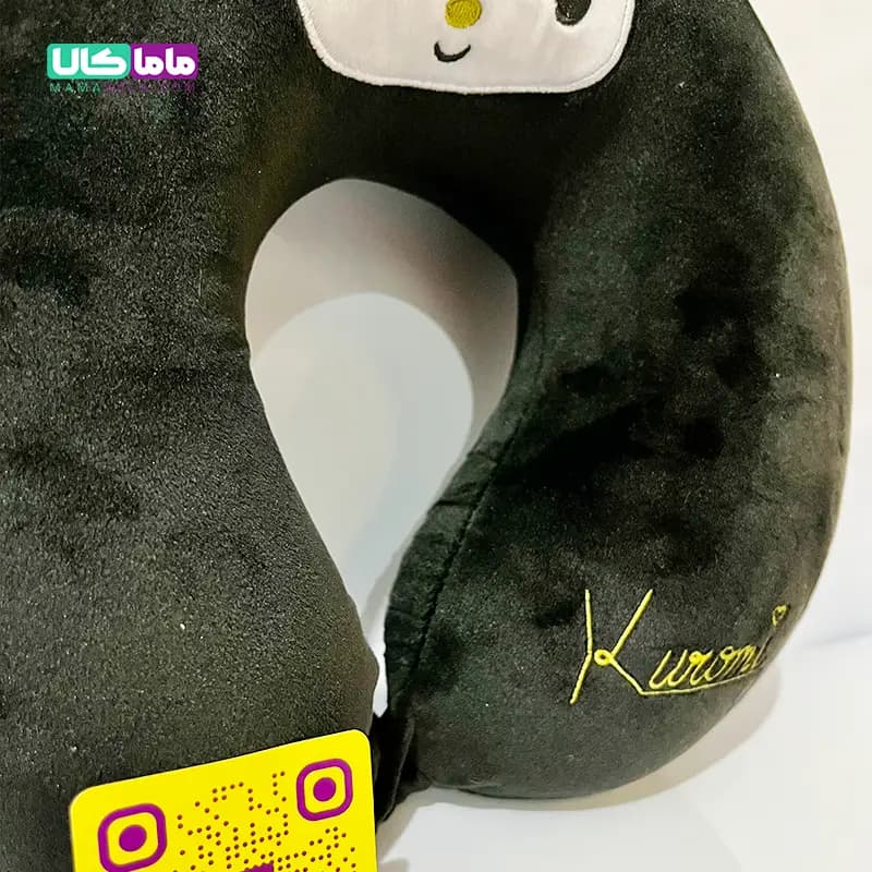 بالشت گردنی طبی عروسکی مدل کرومی مشکی 30 سانتیمتر — تصویر ۵