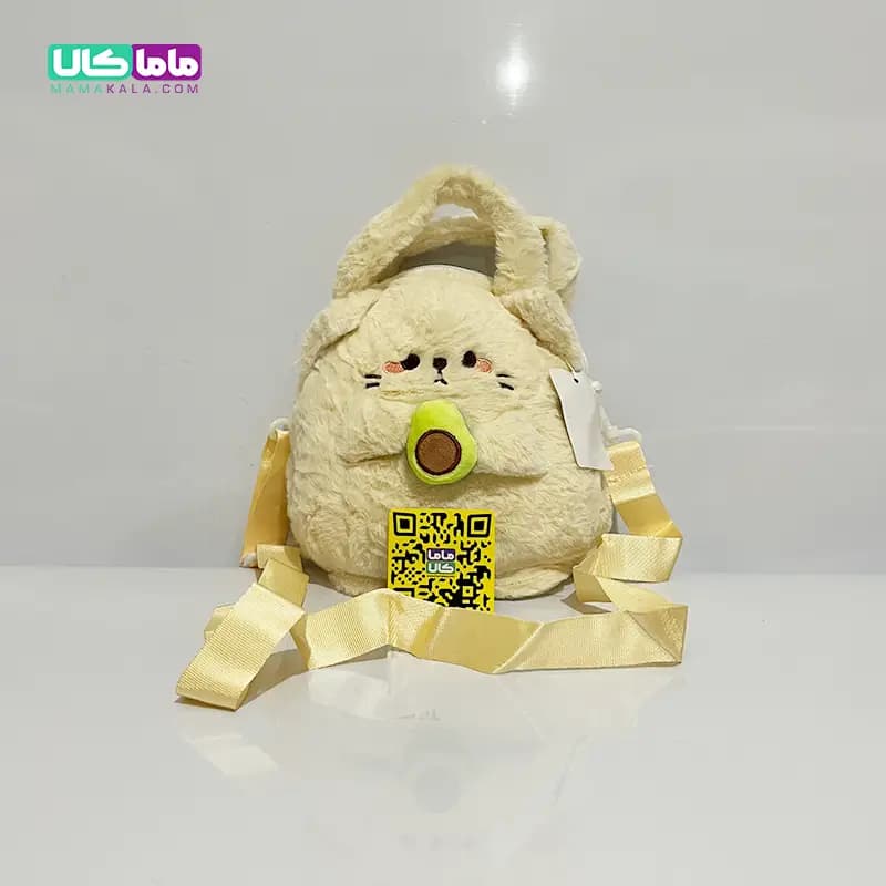 کیف دوشی عروسکی مدل خرگوش آووکادو 30 سانتیمتر
