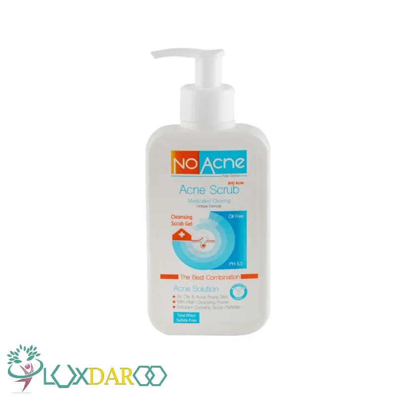 ژل اسکراب لایه بردار پوست چرب و جوشدار نوآکنه