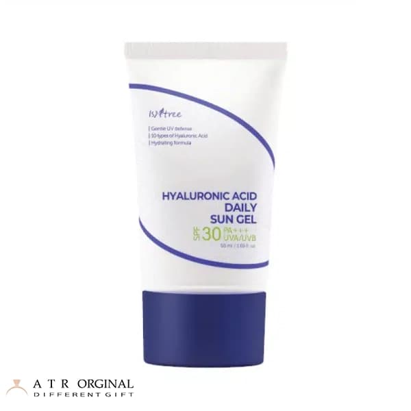 ضد آفتاب ژلی هیالورونیک اسید و تسکین دهنده ایزنتری SPF30