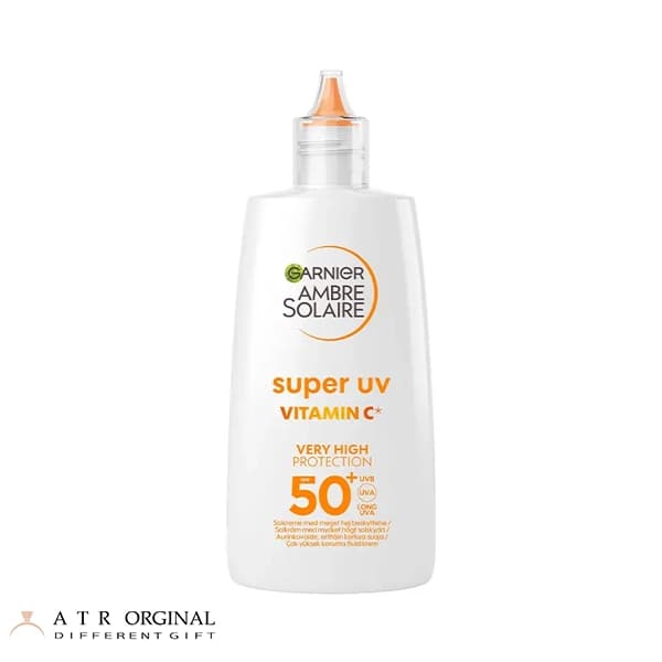 ضدآفتاب فلوئیدی آمبر سولر سوپر UV ویتامین C گارنیر SPF50+