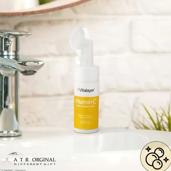 فوم شست‌وشوی صورت ویتالیر مدل VITAMIN C — تصویر ۳