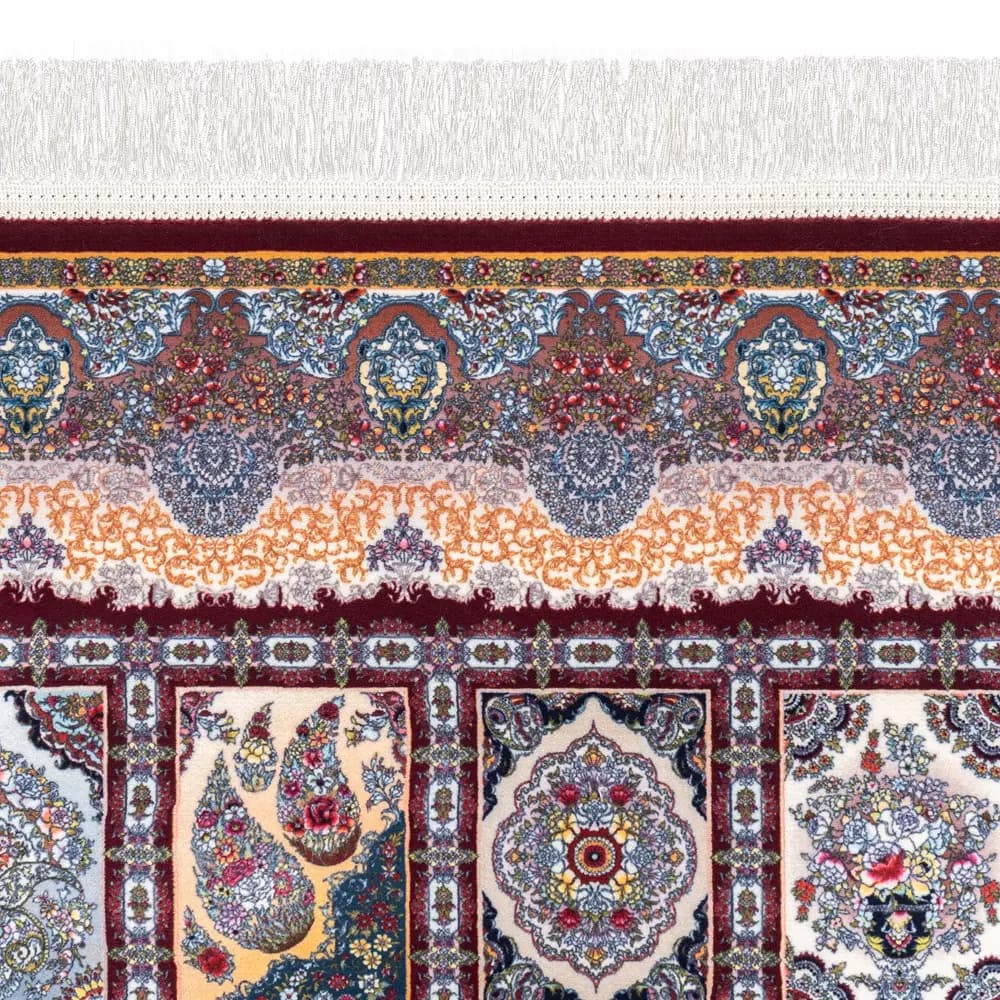 فرش اصیل طرح 100948 شرابی 1200 شانه — تصویر ۳