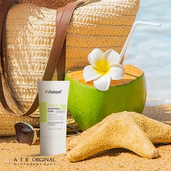 فلوئید ضدآفتاب بی‌رنگ ویتالیر SPF50 مدل Activit — تصویر ۷