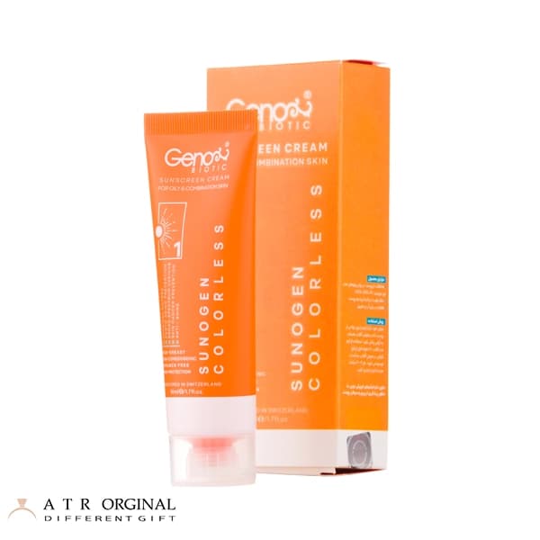 کرم ضد آفتاب بی رنگ ژنو بایوتیک با SPF50 مناسب پوست چرب و مختلط — تصویر ۶