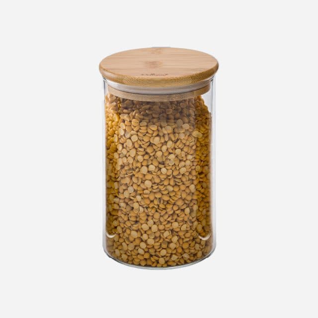 بانکه شیشه ای درب چوبی گرد 17 سانت یونیک کد UN-1748 — تصویر ۲