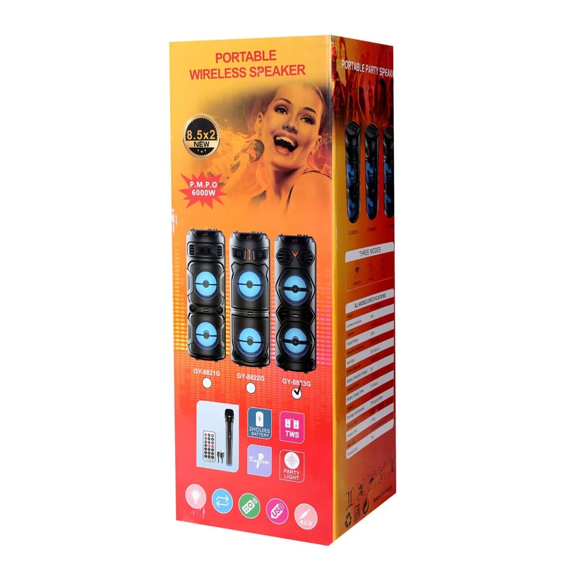 اسپیکر پارتی باکس مدل GY-8823G (پس کرایه)