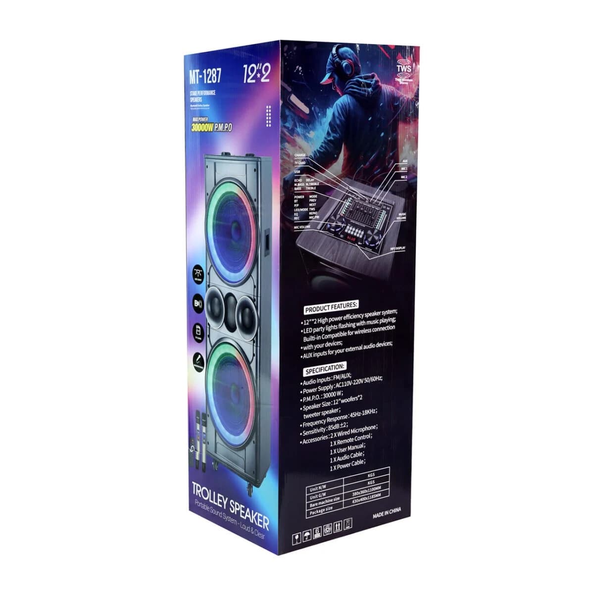اسپیکر پارتی باکس مدل DR-1229 (پس کرایه)